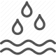 droplets, impact, influence, ripple effect, spread, water, waves icon