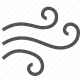 abstract, curl, flow, influence, movement, swirl, wind icon