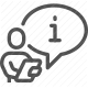 assistance, guidance, help desk, information, inquiry, service, support icon