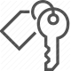 access, key, keychain, lock, metal, privacy, security icon