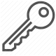 access, key, lock, metal, privacy, security, unlock icon