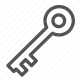 access, key, lock, metal, privacy, safety, security icon