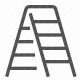 access, climbing, construction, equipment, ladder, maintenance, tool icon