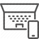 computer, devices, laptop, mobile, personal electronics, smartphone, technology icon