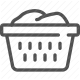 basket, cleaning, clothes, container, household, laundry, washing icon