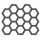 3d, hexagons, layered material, material design, pattern, texture, tiles icon