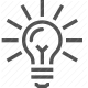 creativity, electricity, energy, idea, innovation, lightbulb, science icon