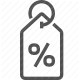 banking, debt, discount, finance, interest rate, loan, percentage icon