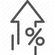 borrow, credit, finance, interest, loan, mortgage, percentage icon