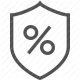 credit, finance, interest rate, loan, mortgage, protection, security icon