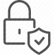 lock, padlock, privacy, protection, safety, security, shield icon