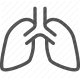 anatomy, breathing, health, lungs, medicine, organ, respiratory icon