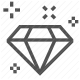 diamond, exclusive, luxury, premium, quality, shopping, value icon