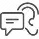 chat, communication, conversation, feedback, marketing, message, speech bubble icon