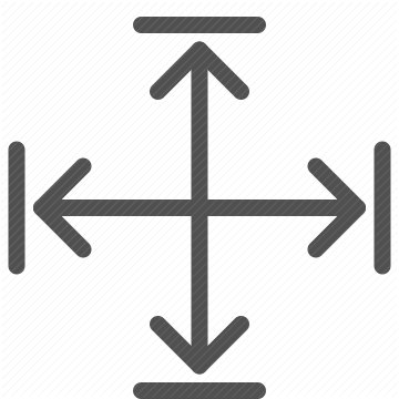 arrows, sizing, layout, measure, calibration, scale, dimensions