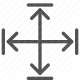 arrows, calibration, dimensions, layout, measure, scale, sizing icon