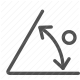 angle, angle measurement, education, geometry, geometry tool, math, mathematics, measurement, protractor, triangle icon