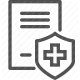 cross, document, healthcare, medical, protection, safety, shield icon