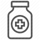 drugs, healthcare, medical, medicine, pharmacy, pill bottle, prescription icon