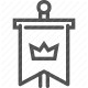 banner, coat of arms, crown, history, medieval, nobility, royalty icon