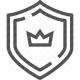 crest, crown, heraldry, medieval, protection, shield icon