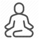 meditation, mindfulness, peace, relaxation, wellness, yoga, zen icon