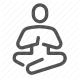 meditation, mindfulness, peace, relaxation, spirituality, yoga, zen icon