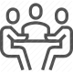 business, collaboration, discussion, meeting, teamwork icon