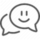 bubble, chat, communication, conversation, instant messaging, messages, smiley icon