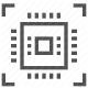 cpu, electronics, gpu, integrated circuit, microchip, processor, semiconductor icon