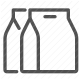 bottle, container, dairy, milk, packaging icon