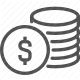 coin, currency, dollar, economy, finance, money, savings icon