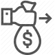 cash flow, currency exchange, finance, funds transfer, money transfer, payment, transaction icon