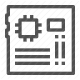 circuit board, computer, electronics, hardware, mainboard, motherboard, pc component icon