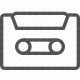 audio, cassette, media, music, retro, tape, vintage icon