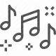 concert, event, festival, live, melody, music, notes icon