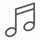 audio, melody, music, musical, note, song, sound icon