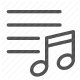 audio, melody, music, note, song, sound, tune icon