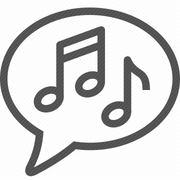 communication, speech bubble, sound, music, note, melody, audio