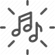 audio, melody, music, note, song, sound, tune icon