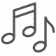 audio, melody, music, notes, song, sound, tune icon