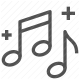 clef, education, harmony, melody, music, notes, school subject icon