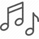 audio, melody, music, notes, song, sound, tune icon