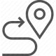 destination, direction, gps, location, maps, navigation, waypoint icon