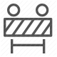 barrier, construction, detour, navigation, restriction, roadblock, traffic icon