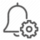 alert, bell, configuration, notification settings, preferences icon