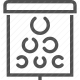 eyechart, eye test, ophthalmology, optician, optometry, sight, vision icon