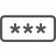authentication, login, masked input, obscured text, password, privacy, security icon