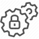 authentication, lock, password, privacy, protection, security, settings icon