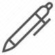 drawing, pen, sketching, stationery, tool, writing instrument icon